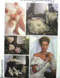 8530 SIMPLICITY BRIDAL PURSE, GARTER, GLOVES, SACHET, PILLOW, HOLDER PATTERN